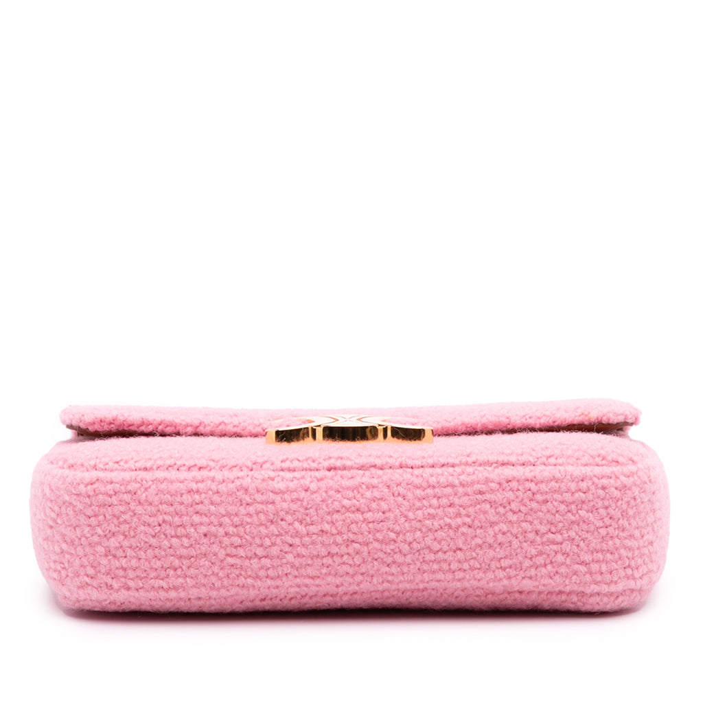 Celine Tweed Claude Chain Shoulder Bag