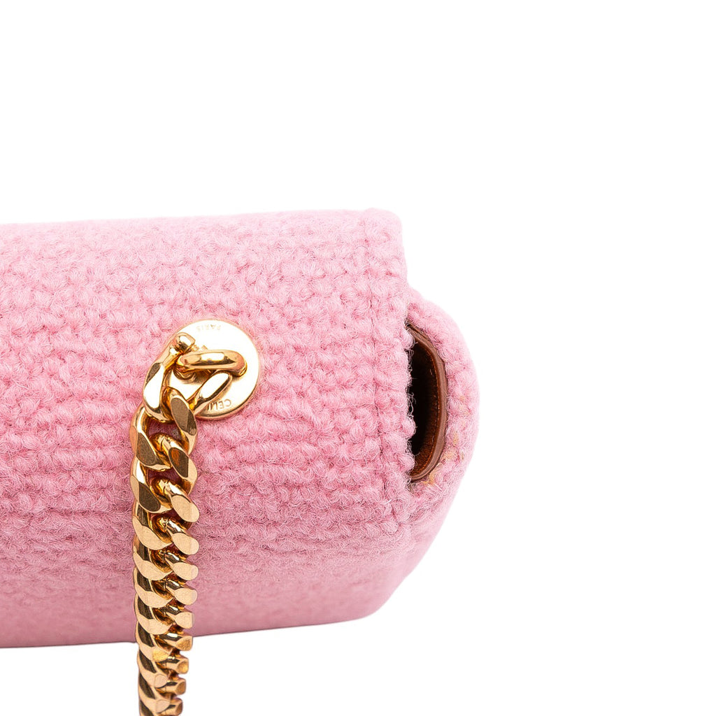 Celine Tweed Claude Chain Shoulder Bag