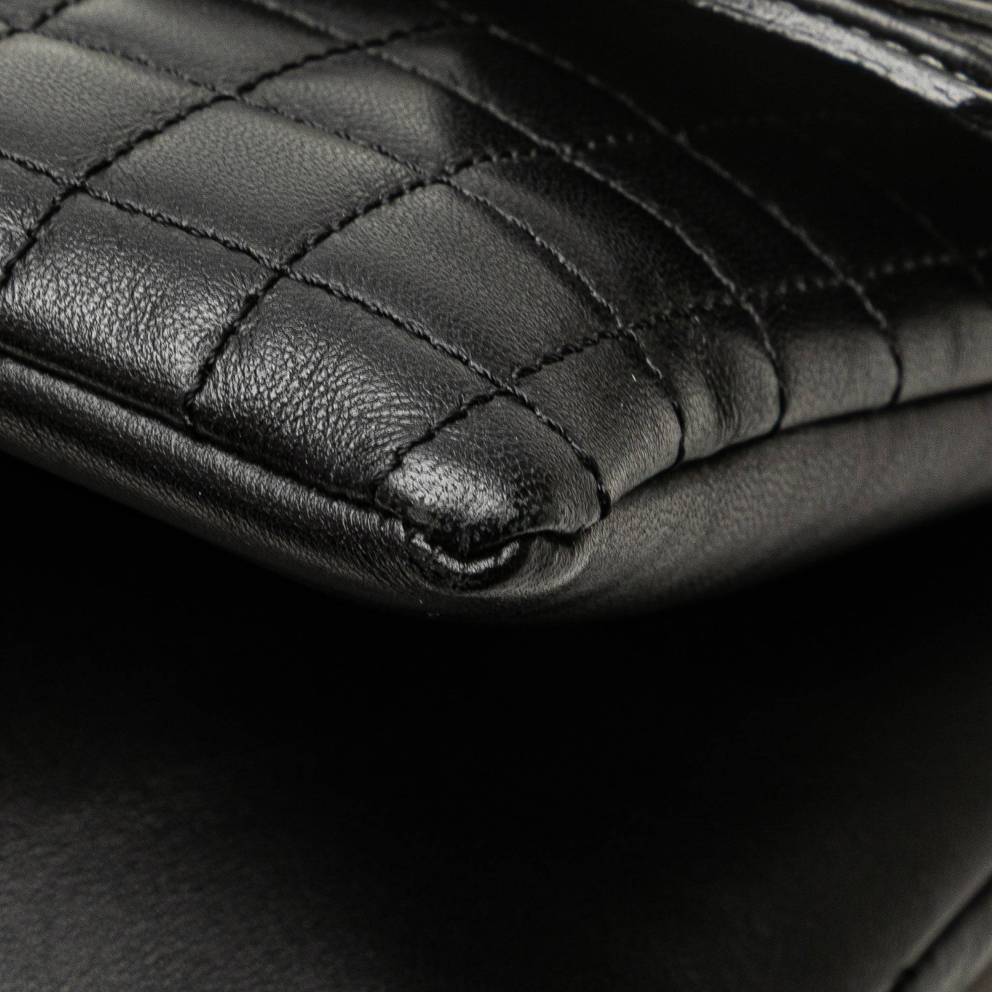 Chanel Choco Bar Calfskin No.5 Camellia CC Shoulder Bag