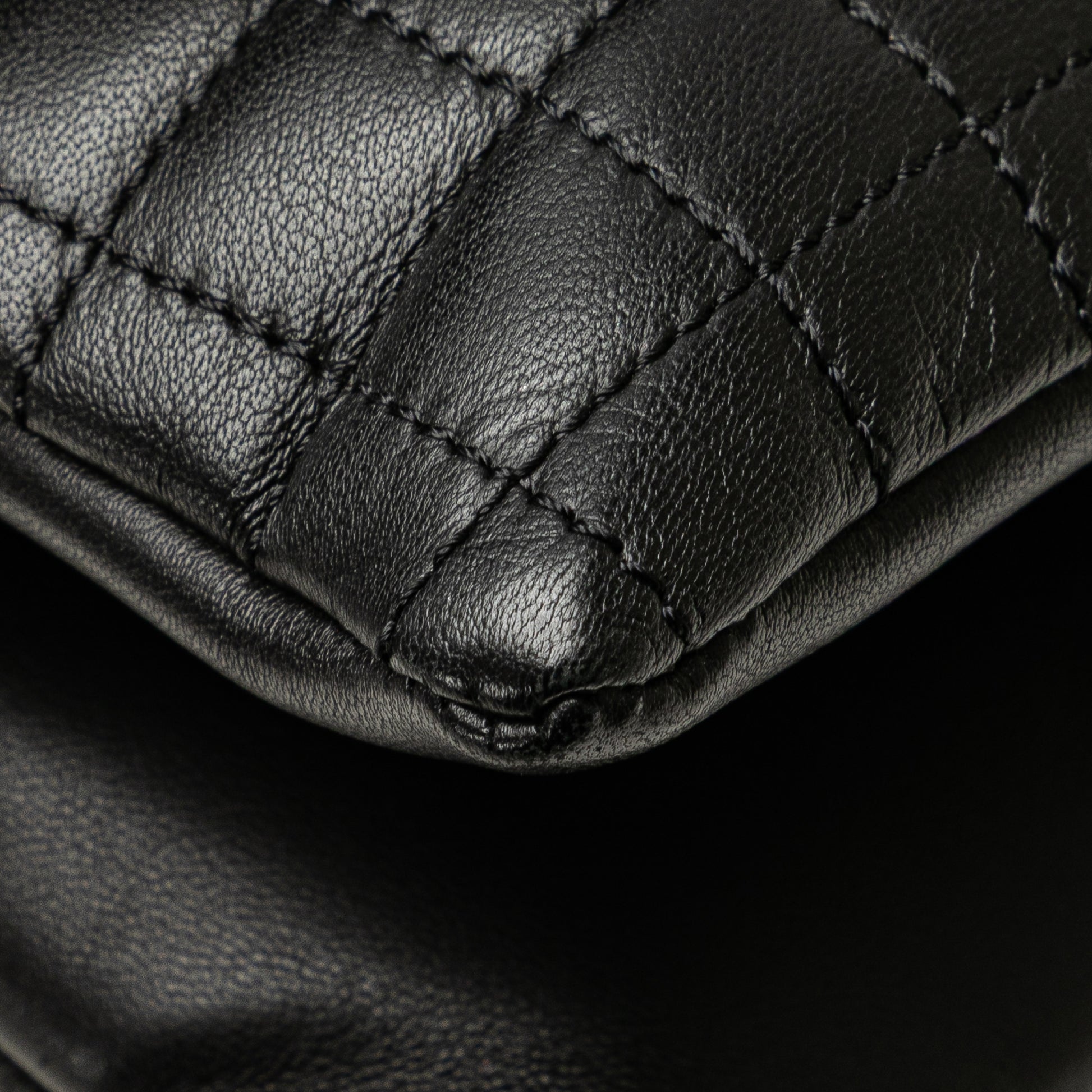 Chanel Choco Bar Calfskin No.5 Camellia CC Shoulder Bag