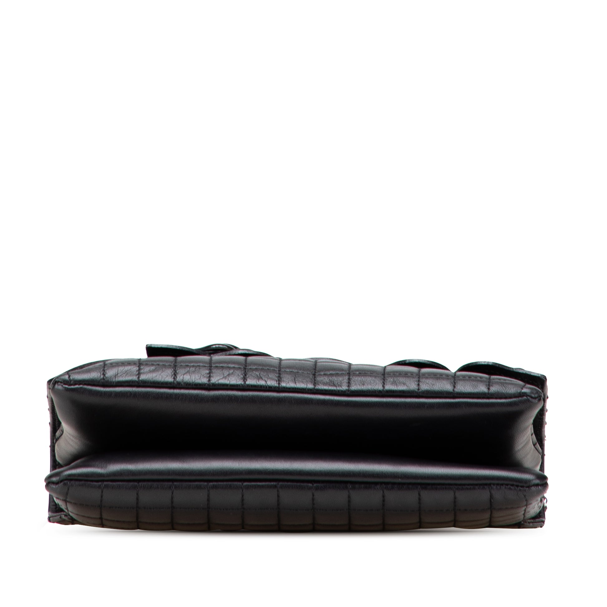Chanel Choco Bar Calfskin No.5 Camellia CC Shoulder Bag