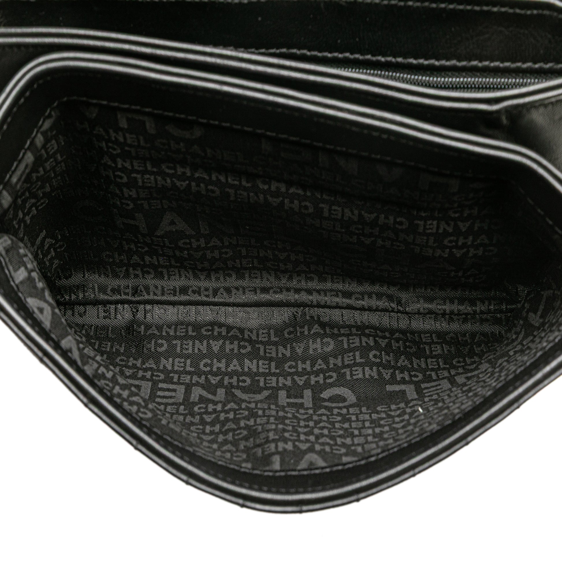 Chanel Choco Bar Calfskin No.5 Camellia CC Shoulder Bag