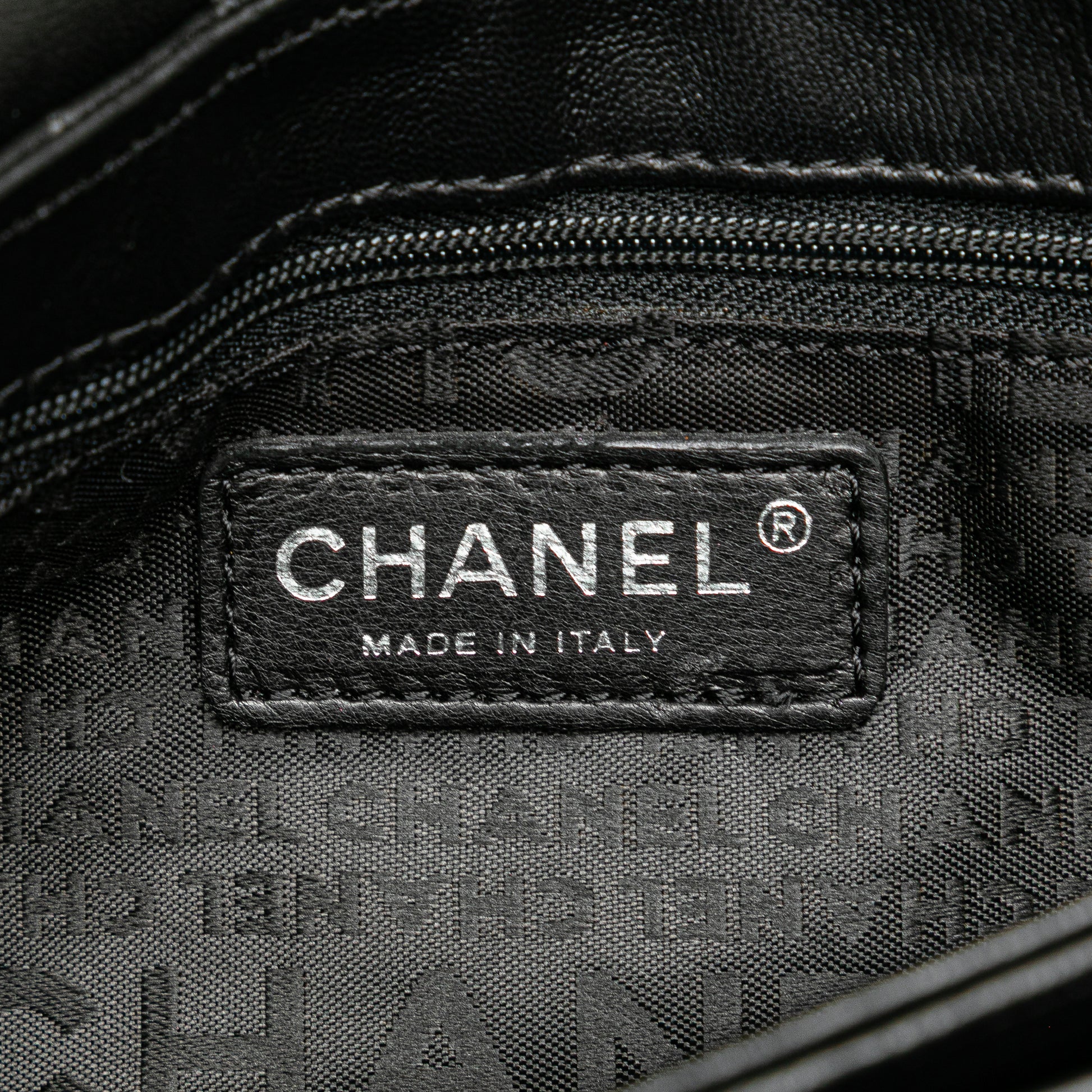 Chanel Choco Bar Calfskin No.5 Camellia CC Shoulder Bag