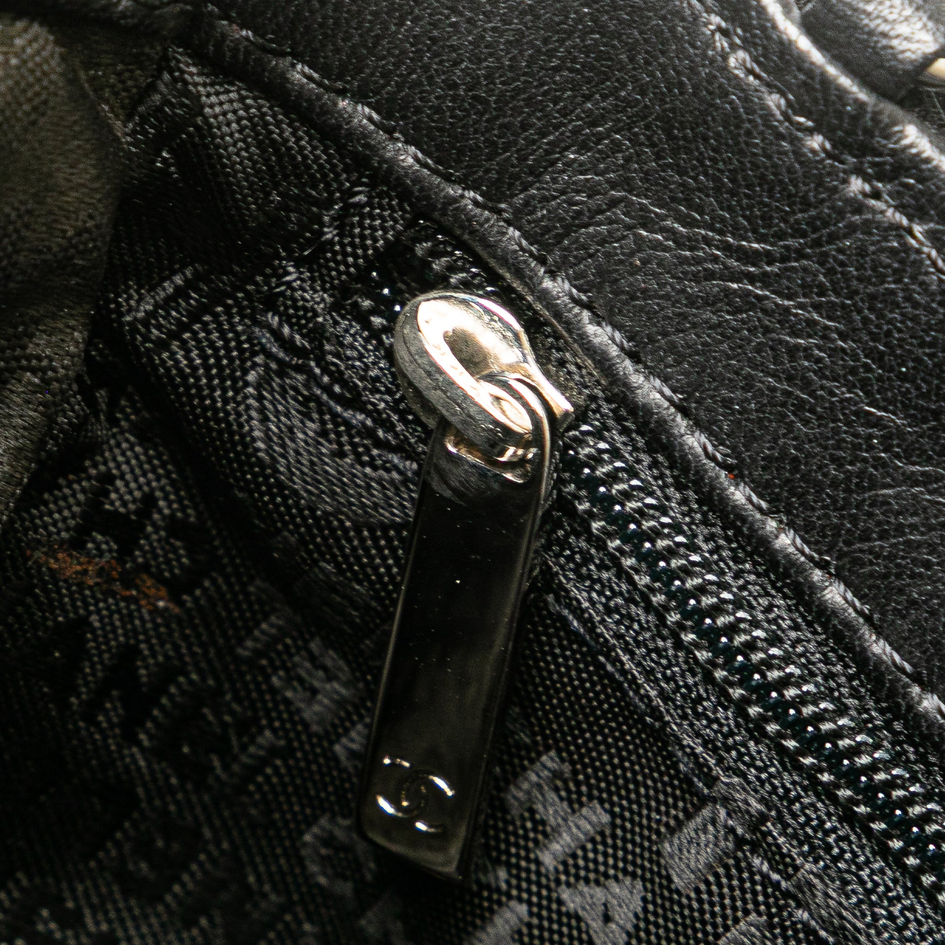 Chanel Choco Bar Calfskin No.5 Camellia CC Shoulder Bag
