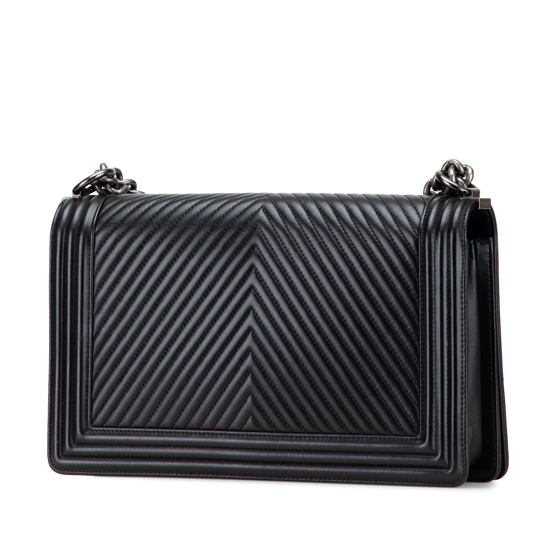 Chanel Medium Chevron Calfskin Boy Flap