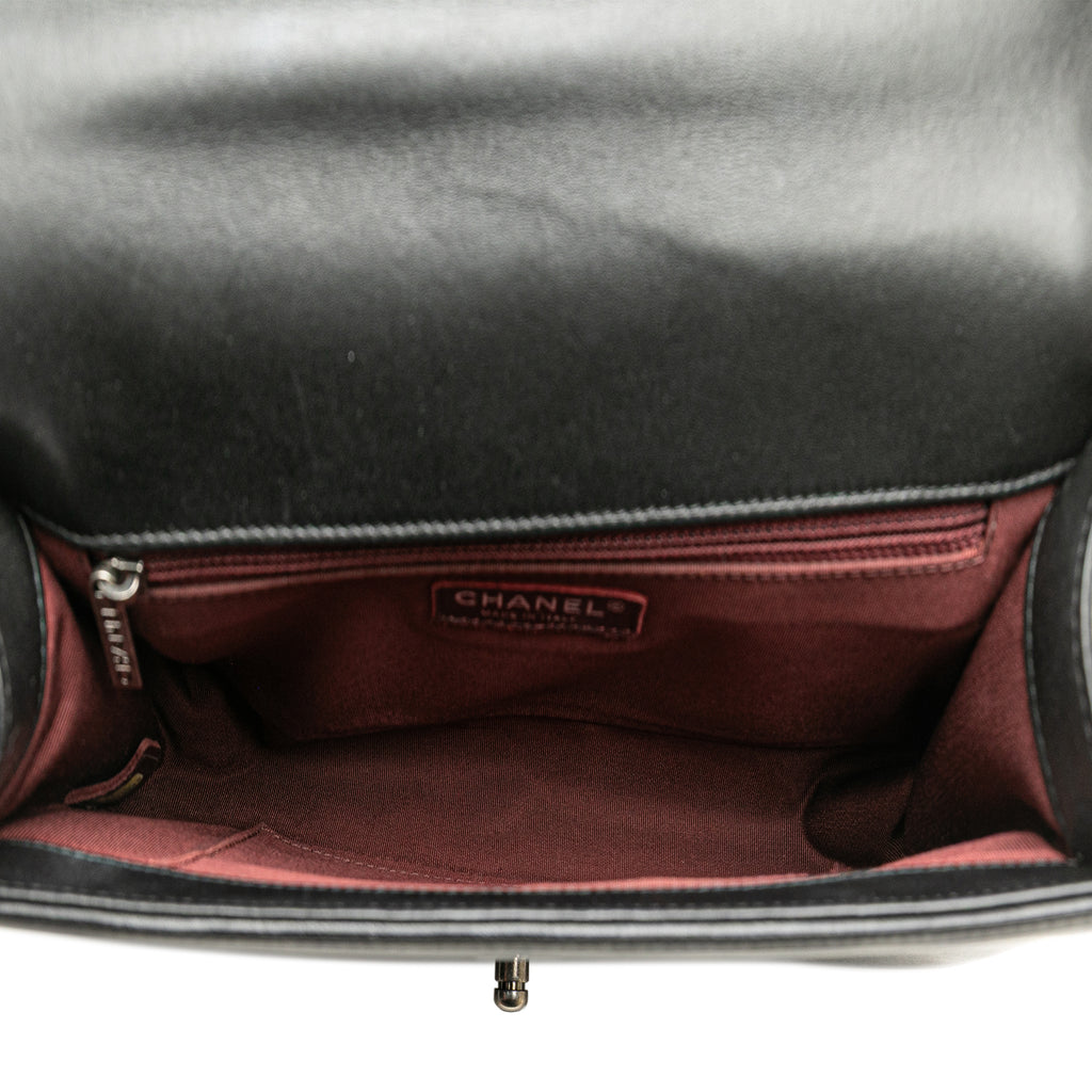 Chanel Medium Chevron Calfskin Boy Flap