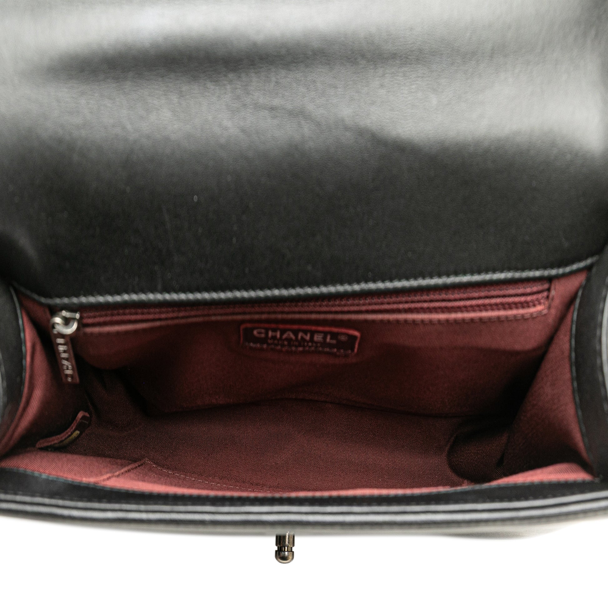 Chanel Medium Chevron Calfskin Boy Flap