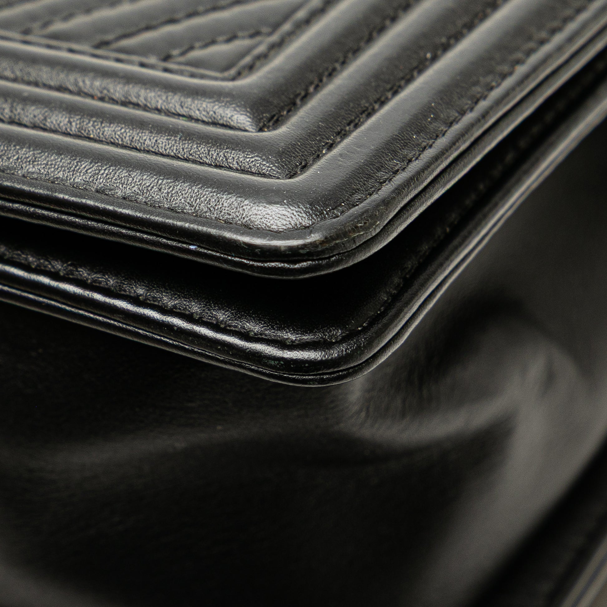 Chanel Medium Chevron Calfskin Boy Flap