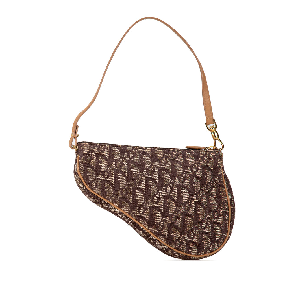 Dior Mini Diorissimo Canvas Saddle Pochette