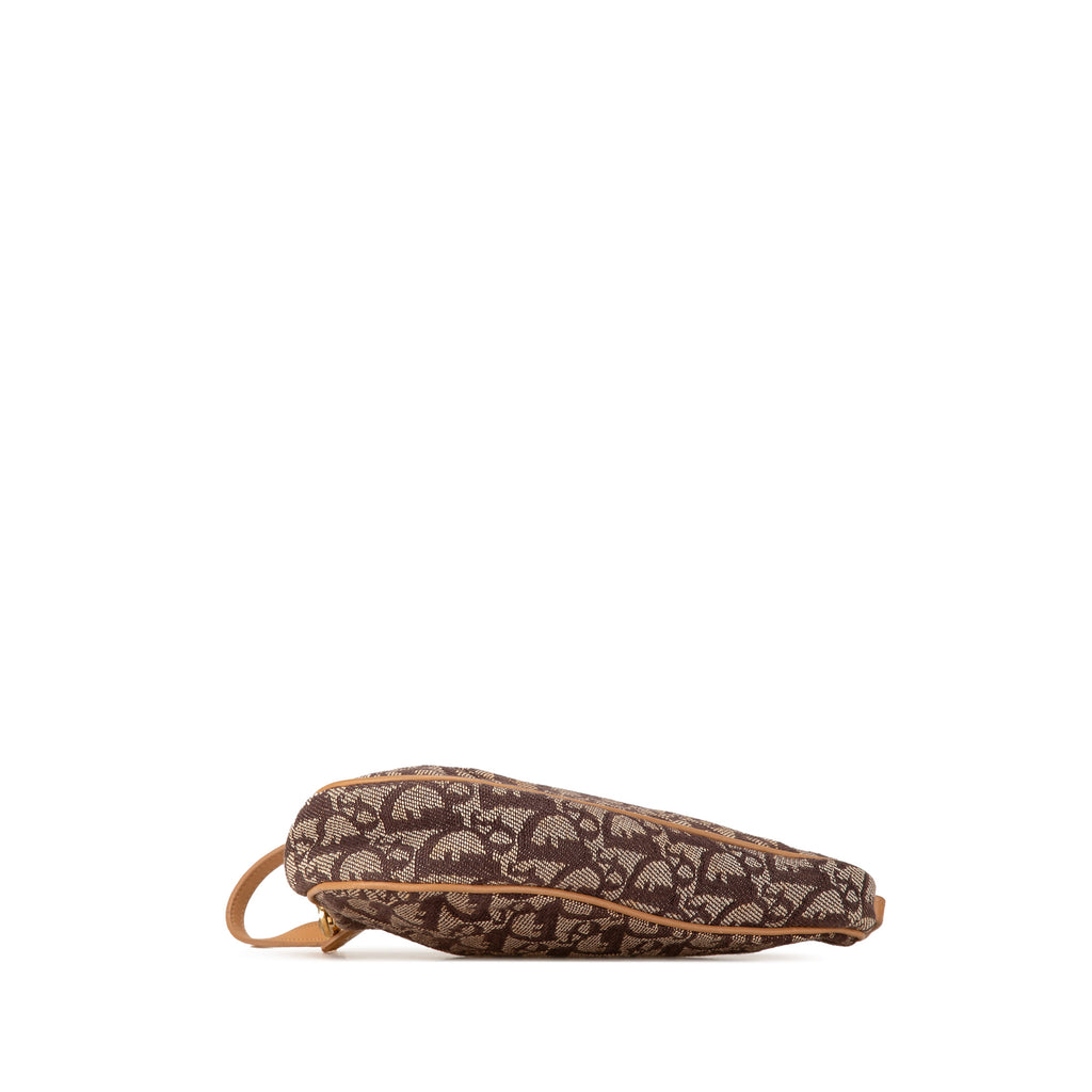 Dior Mini Diorissimo Canvas Saddle Pochette