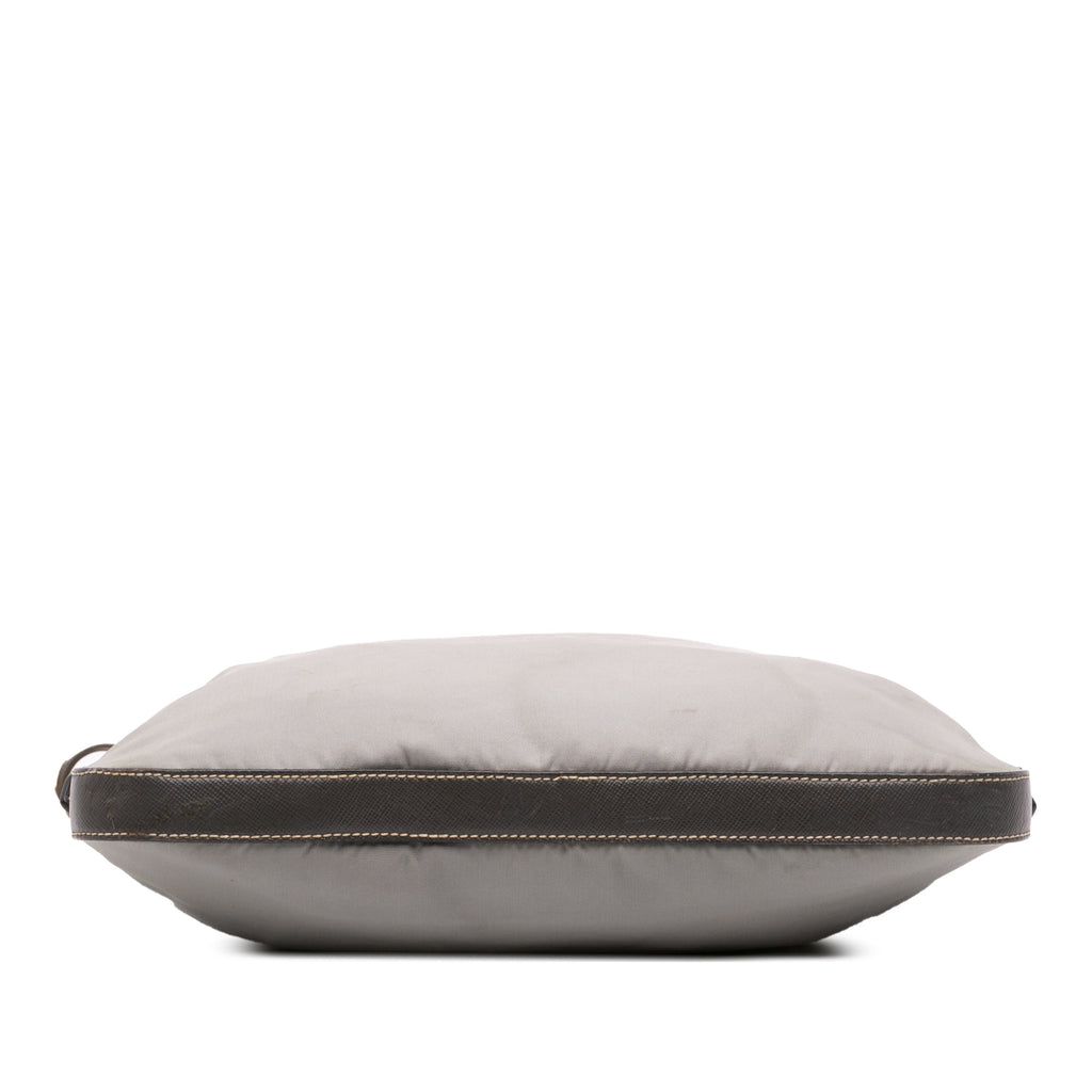 Prada Saffiano Trimmed Tessuto Crossbody