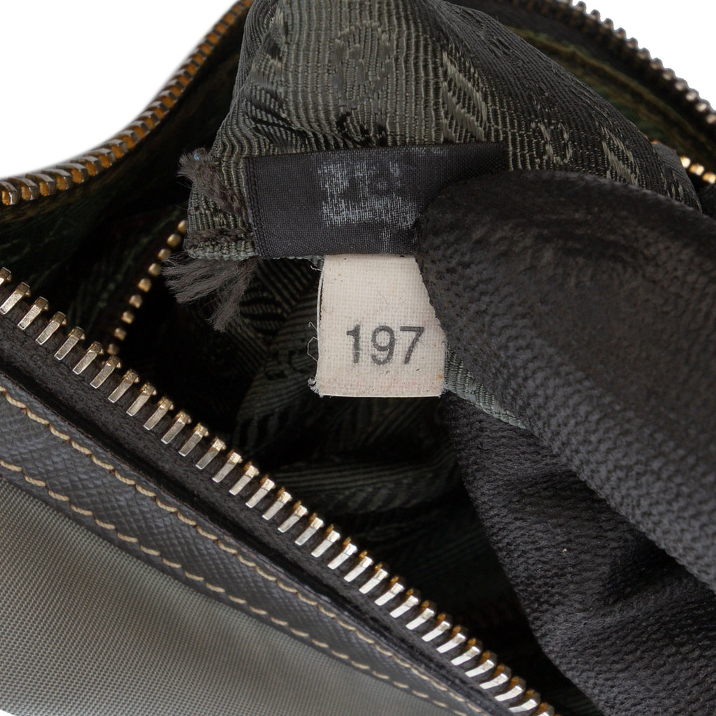 Prada Saffiano Trimmed Tessuto Crossbody