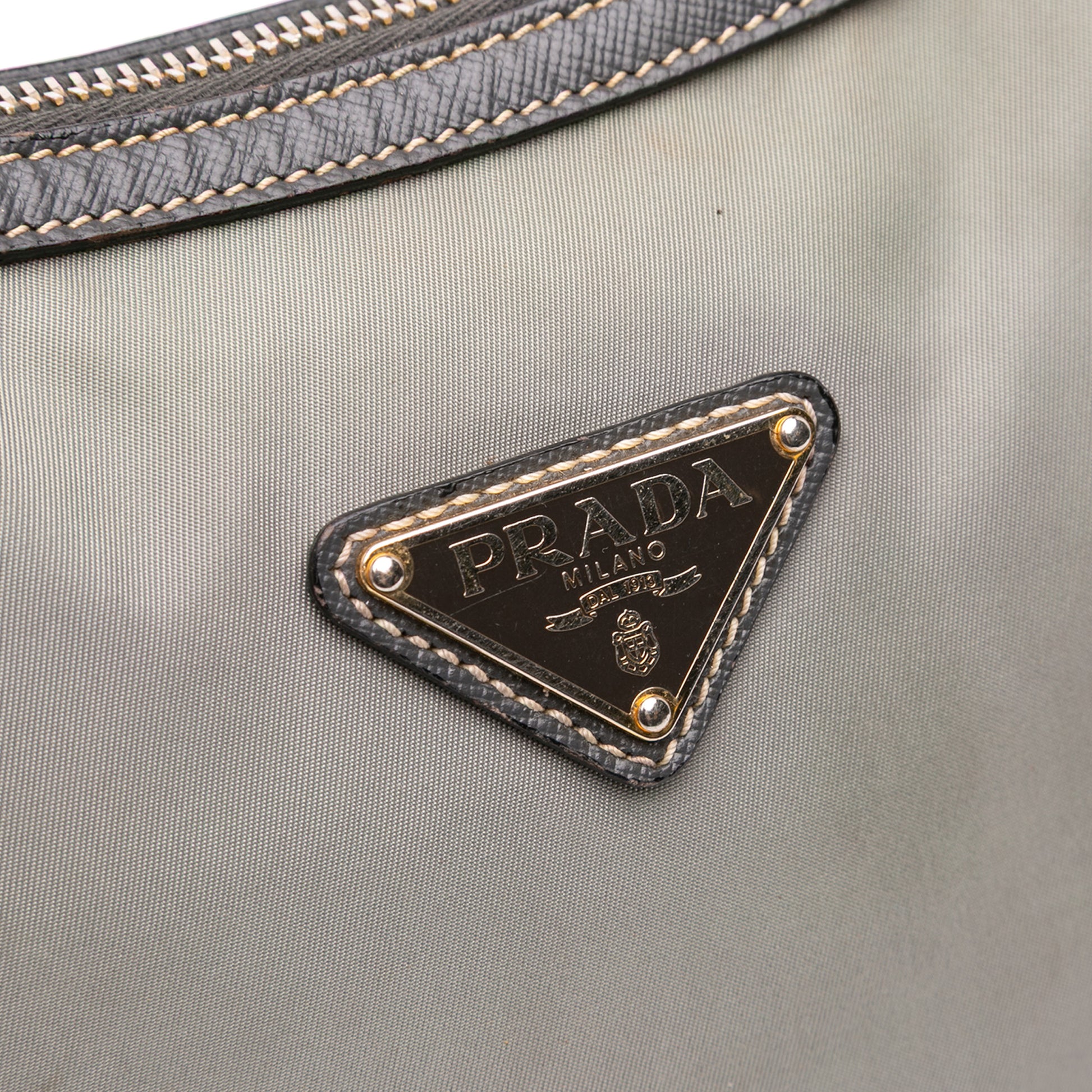 Prada Saffiano Trimmed Tessuto Crossbody