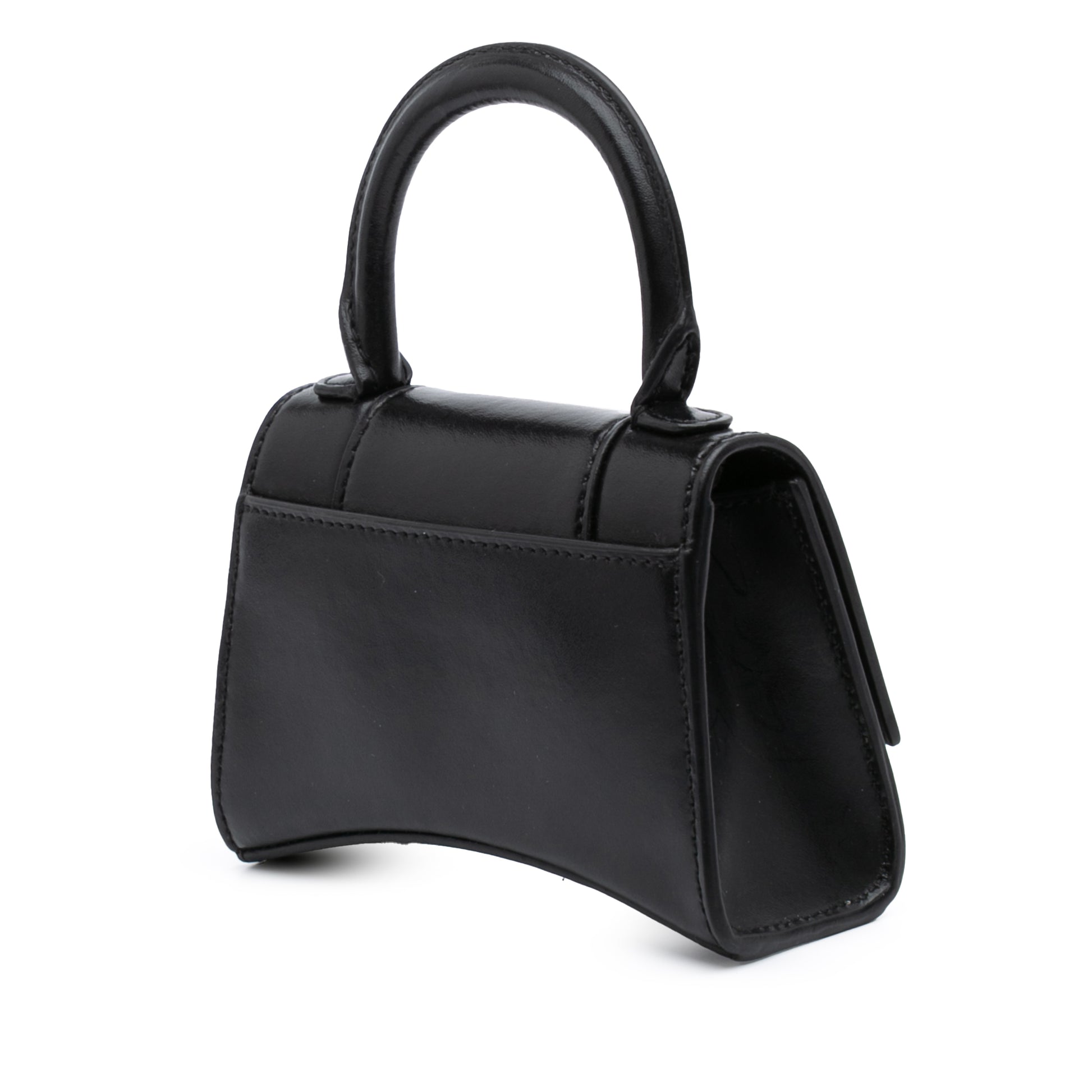 Balenciaga Mini Leather Hourglass Top Handle Bag