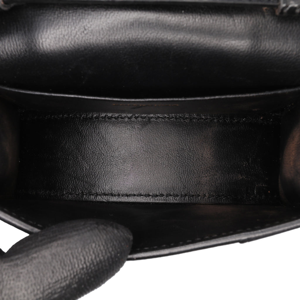Balenciaga Mini Leather Hourglass Top Handle Bag
