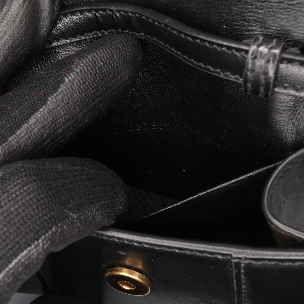 Balenciaga Mini Leather Hourglass Top Handle Bag