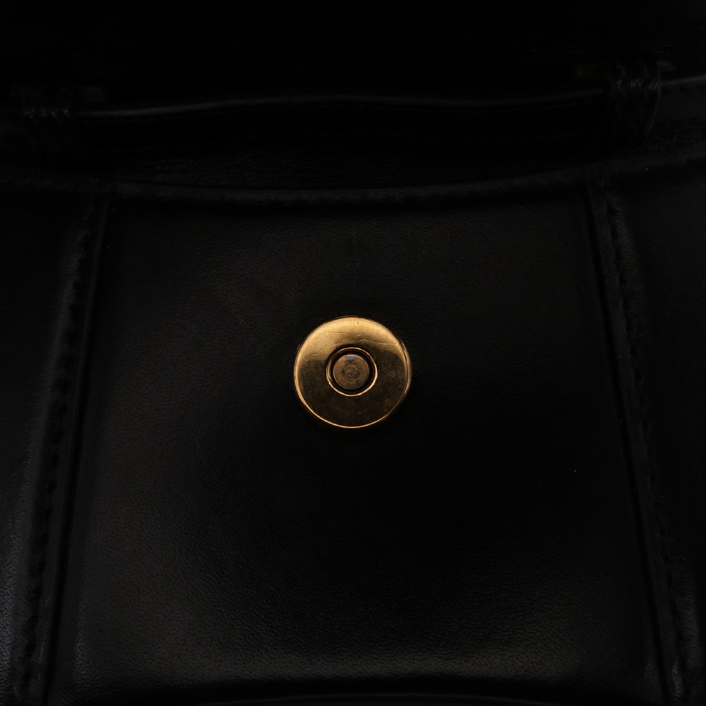 Balenciaga Mini Leather Hourglass Top Handle Bag