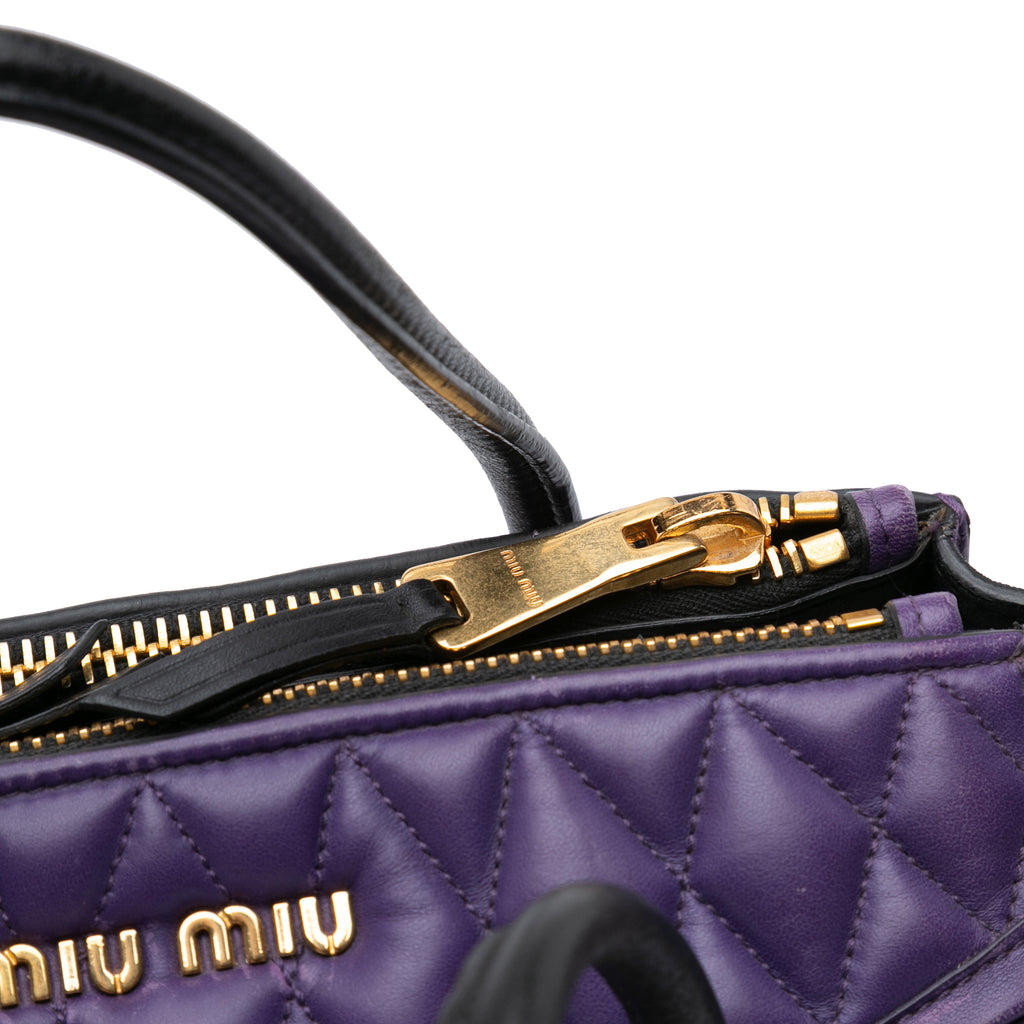 Miu Miu Small Nappa Biker Satchel