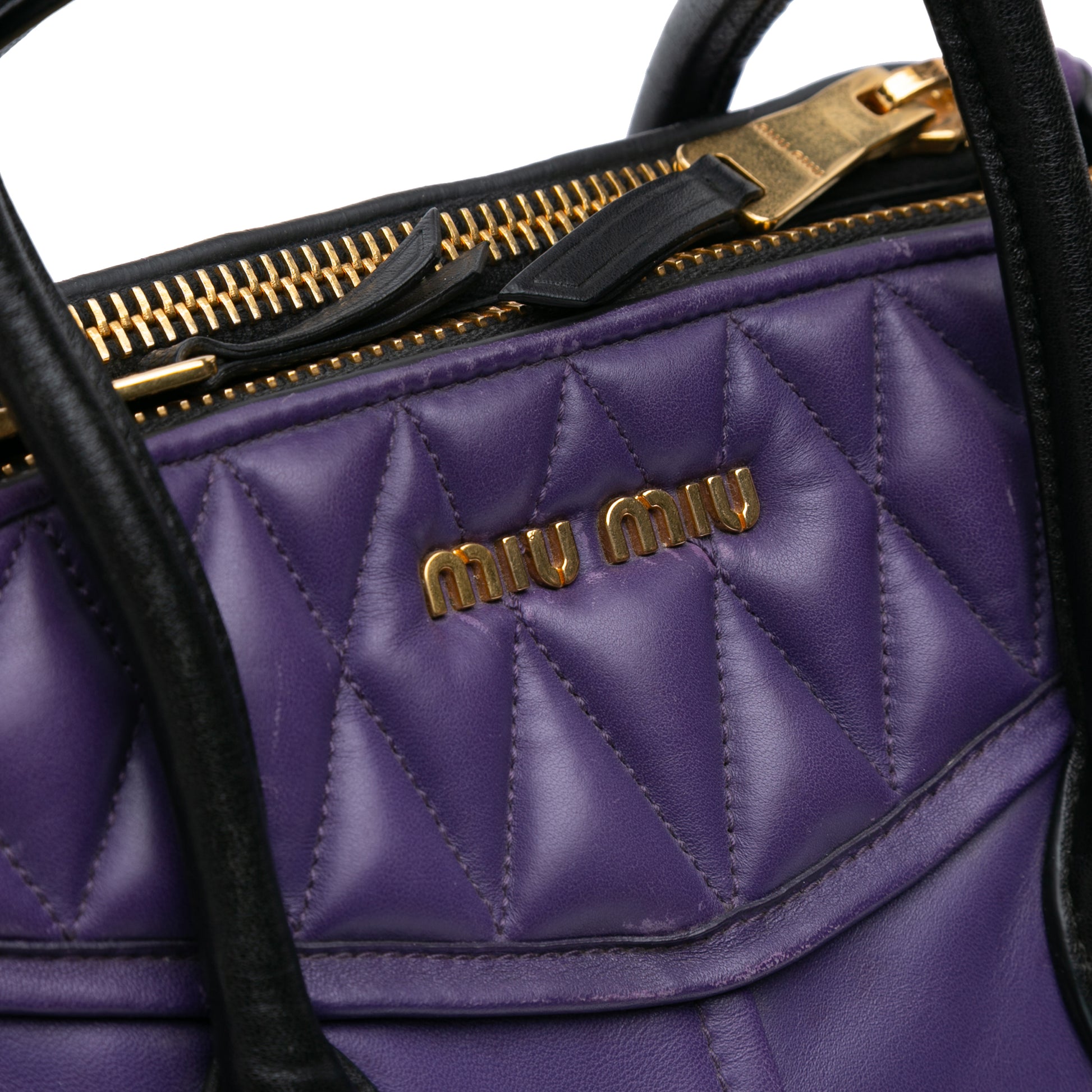 Miu Miu Small Nappa Biker Satchel