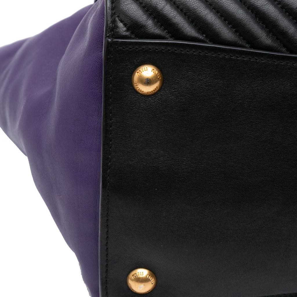 Miu Miu Small Nappa Biker Satchel