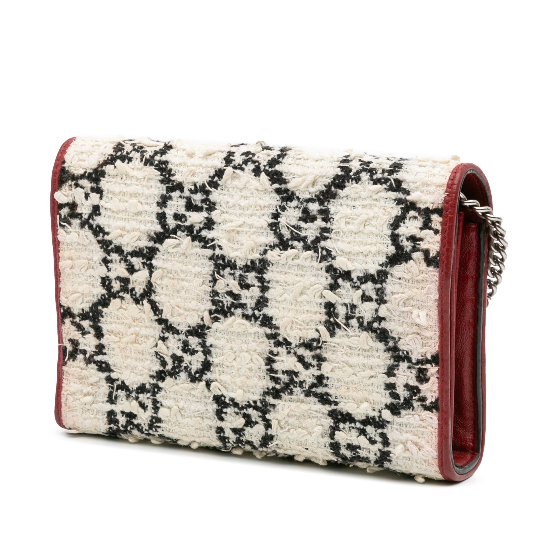 Gucci Mini GG Tweed Dionysus Wallet on Chain