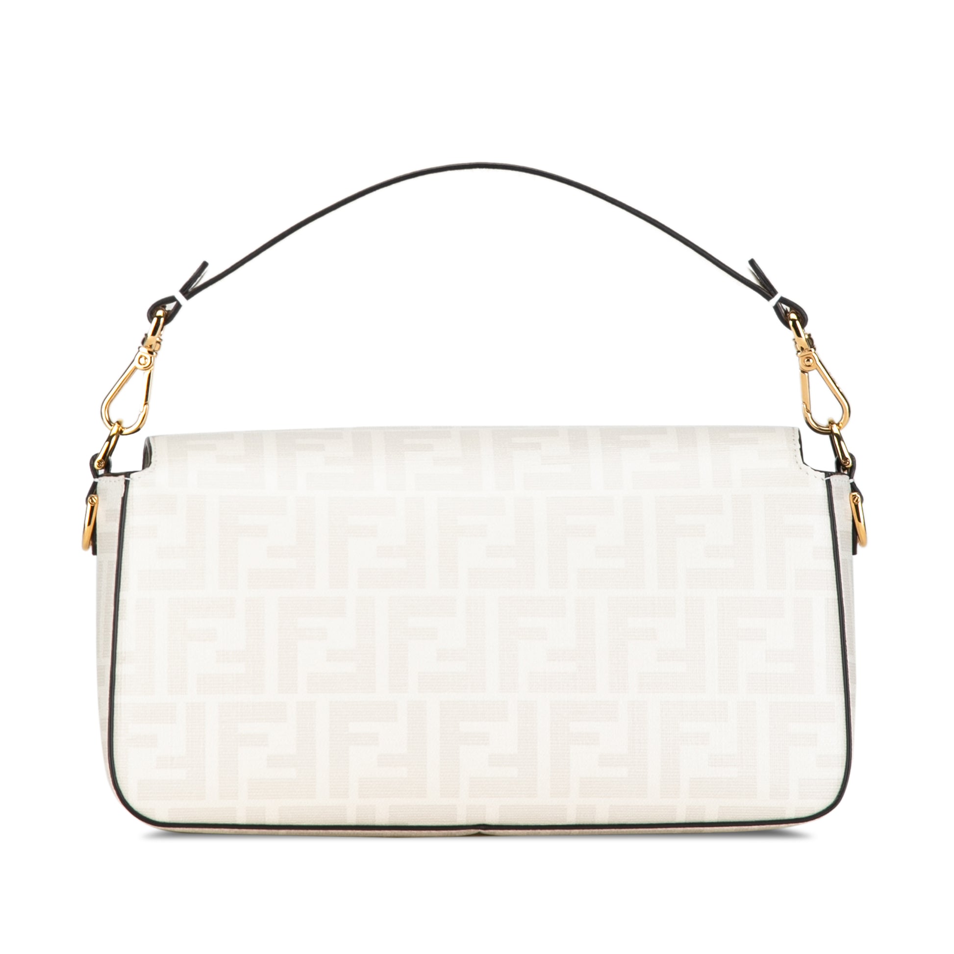 Fendi Zucca Graphic Print Coated Canvas Bikini Girls Baguette Satchel