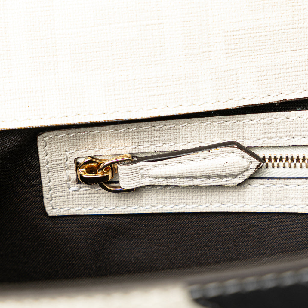 Fendi Zucca Graphic Print Coated Canvas Bikini Girls Baguette Satchel