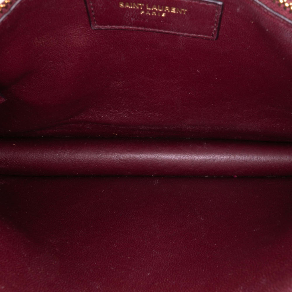 Saint Laurent Calfskin Monogram Cassandra Clasp Bag