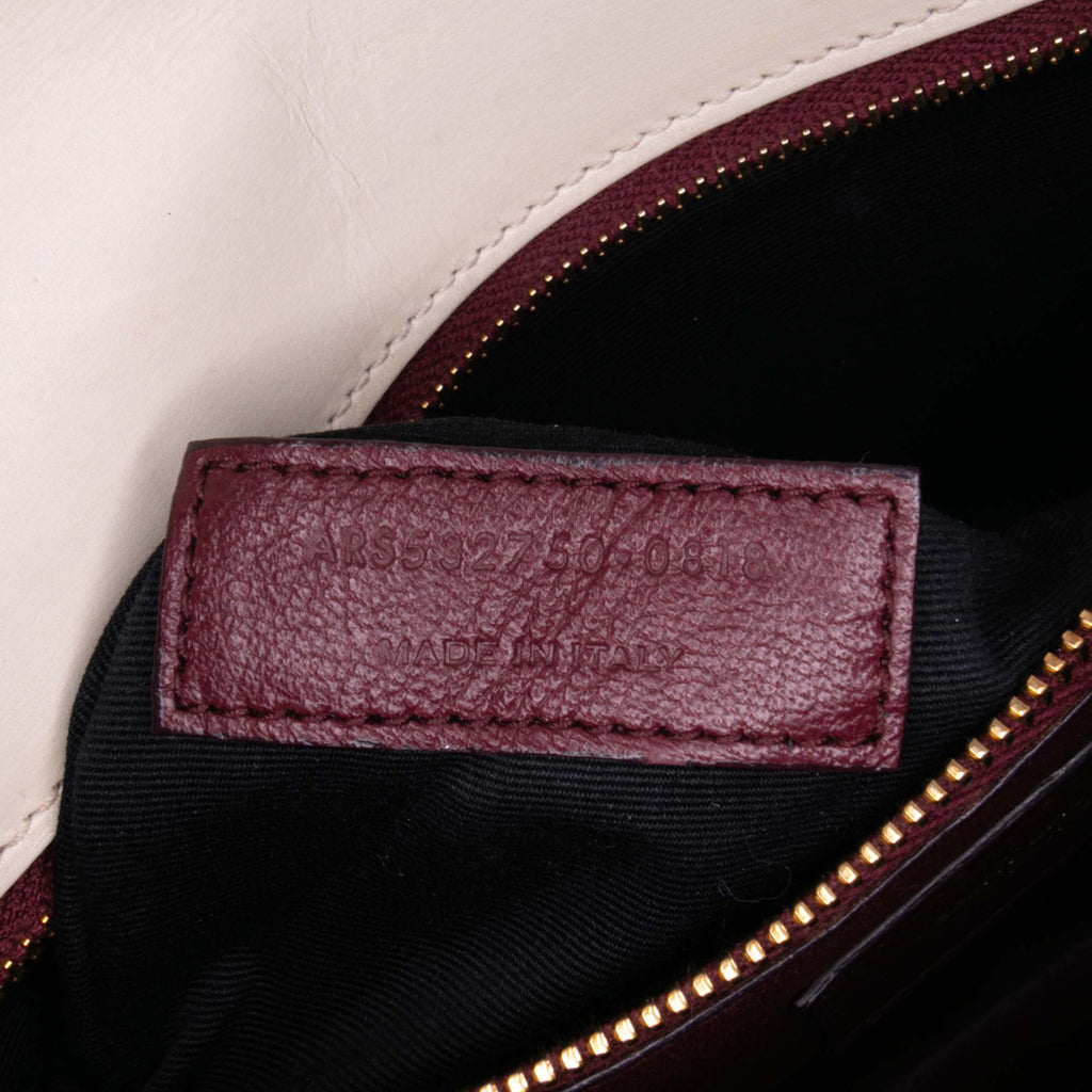 Saint Laurent Calfskin Monogram Cassandra Clasp Bag