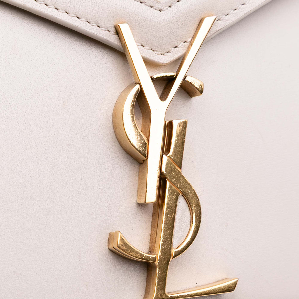 Saint Laurent Calfskin Monogram Cassandra Clasp Bag