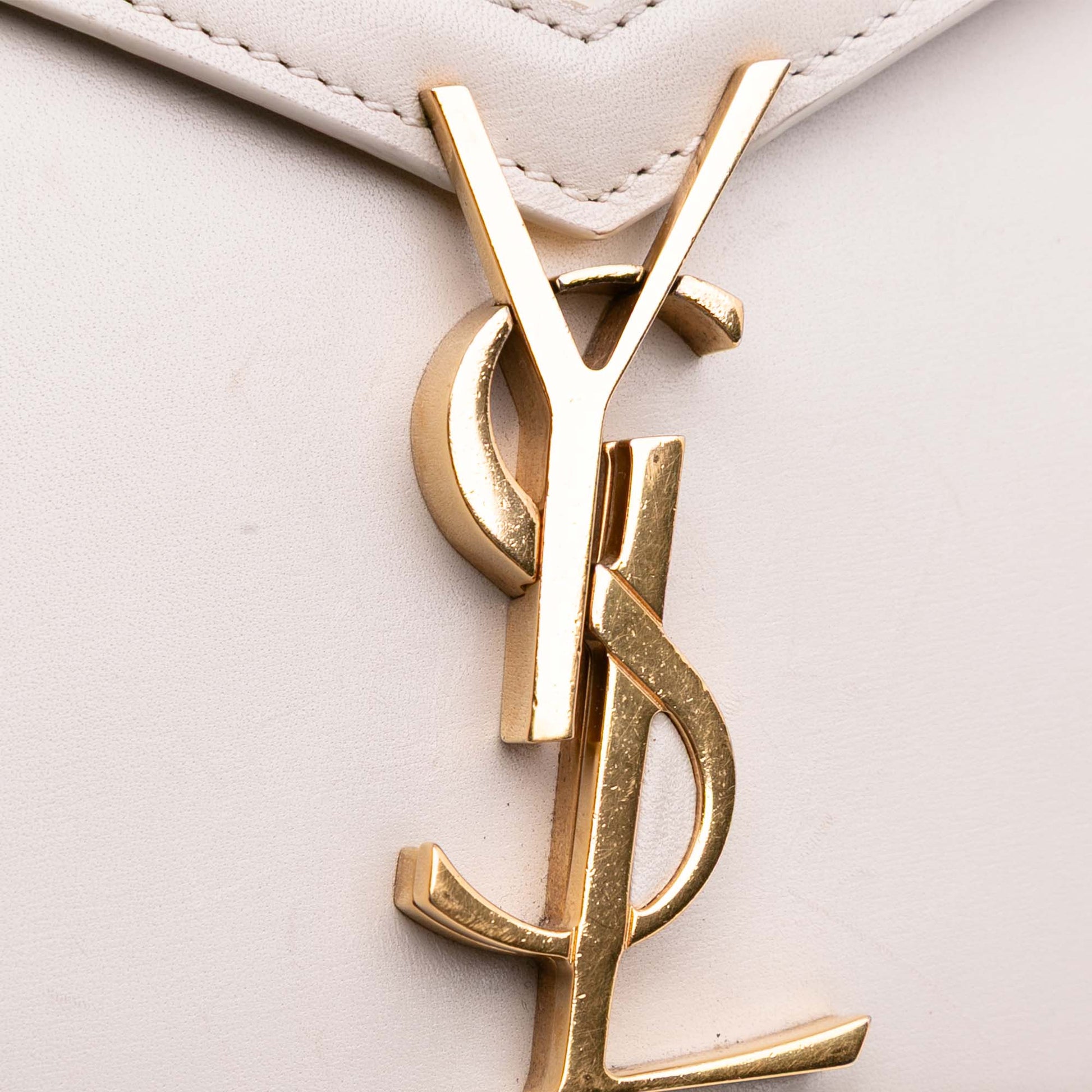 Saint Laurent Calfskin Monogram Cassandra Clasp Bag
