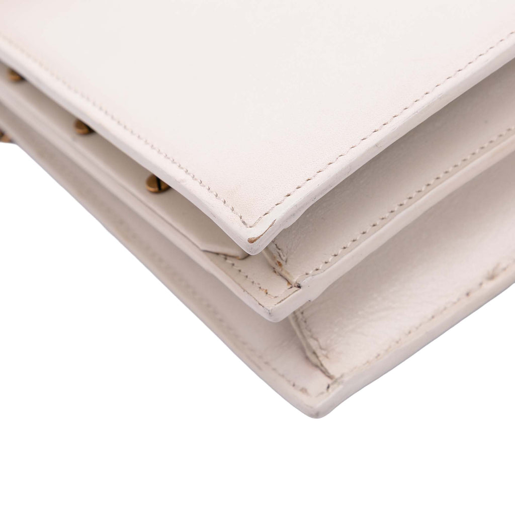 Saint Laurent Calfskin Monogram Cassandra Clasp Bag