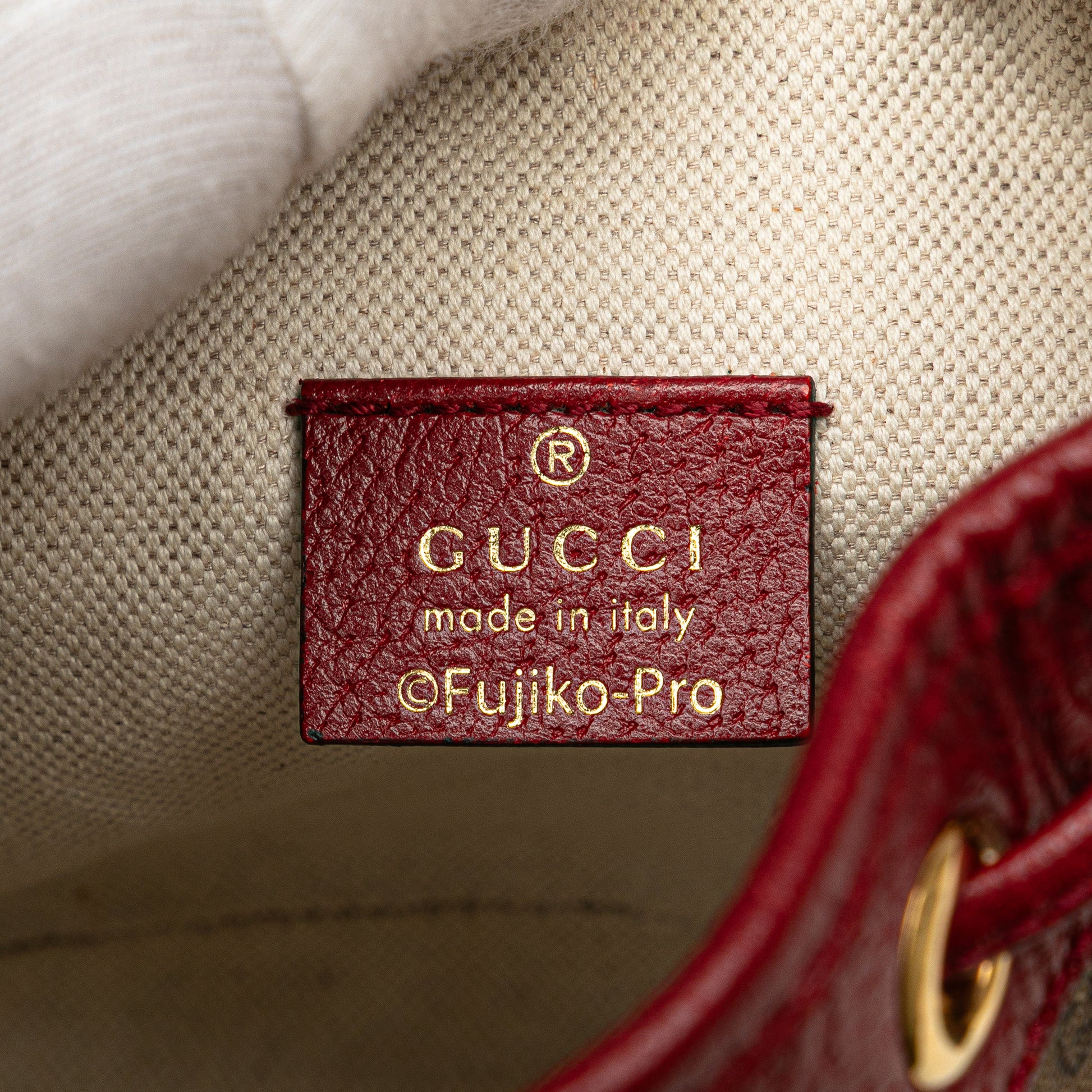 Gucci Micro GG Supreme Doraemon Bucket Bag