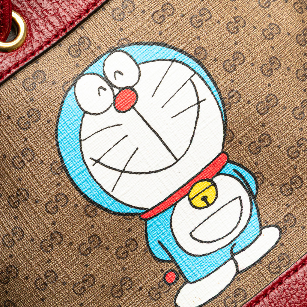 Gucci Micro GG Supreme Doraemon Bucket Bag