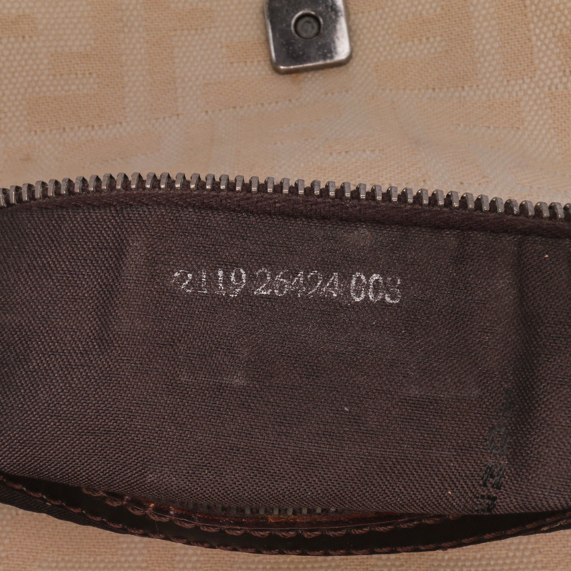 Fendi Zucca Canvas Baguette