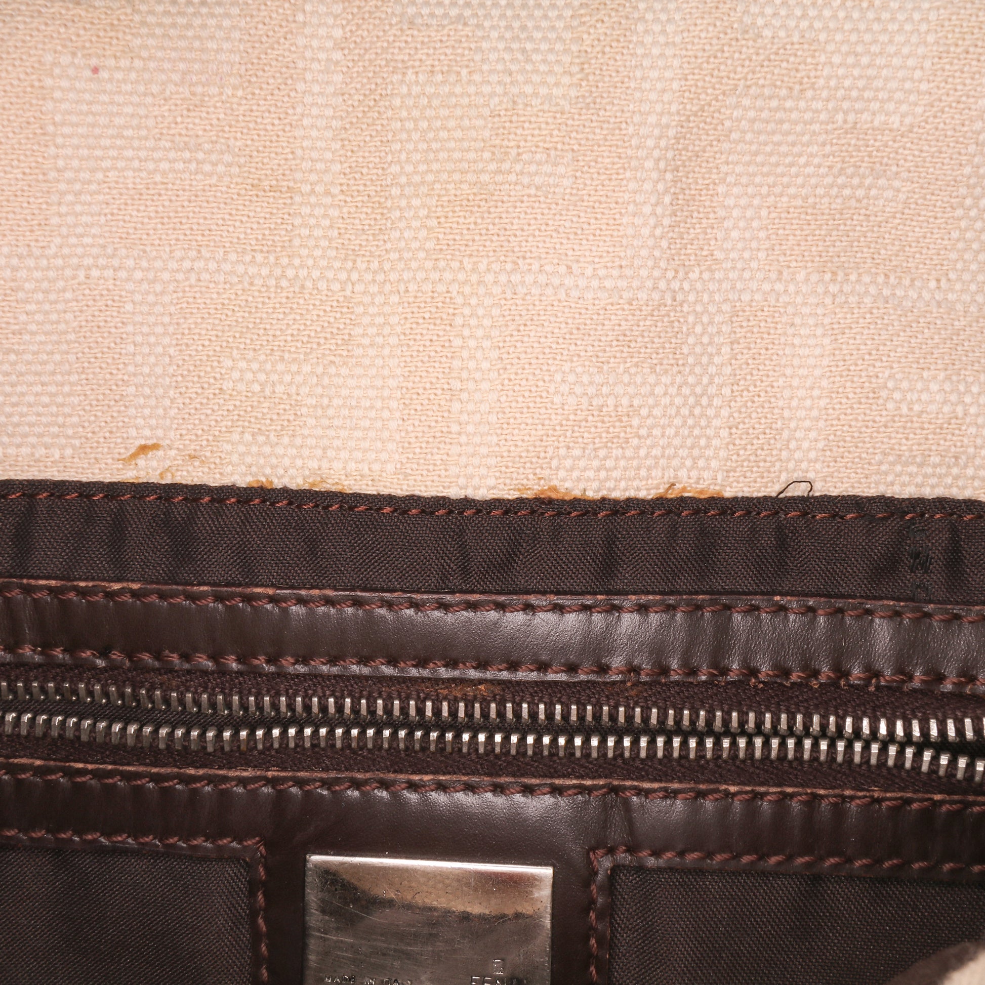 Fendi Zucca Canvas Baguette