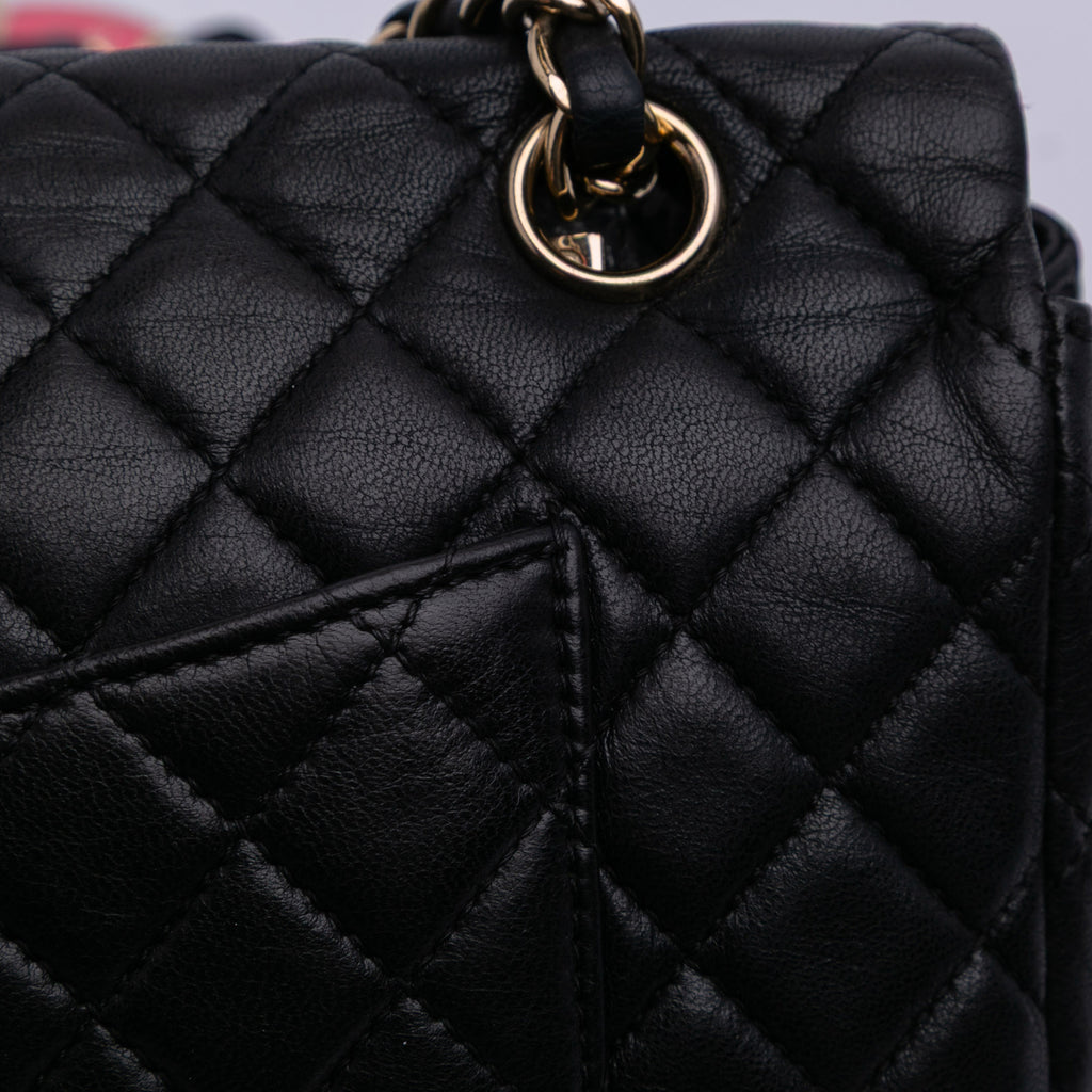 Chanel Medium Classic Lambskin Valentines Heart Charms Single Flap