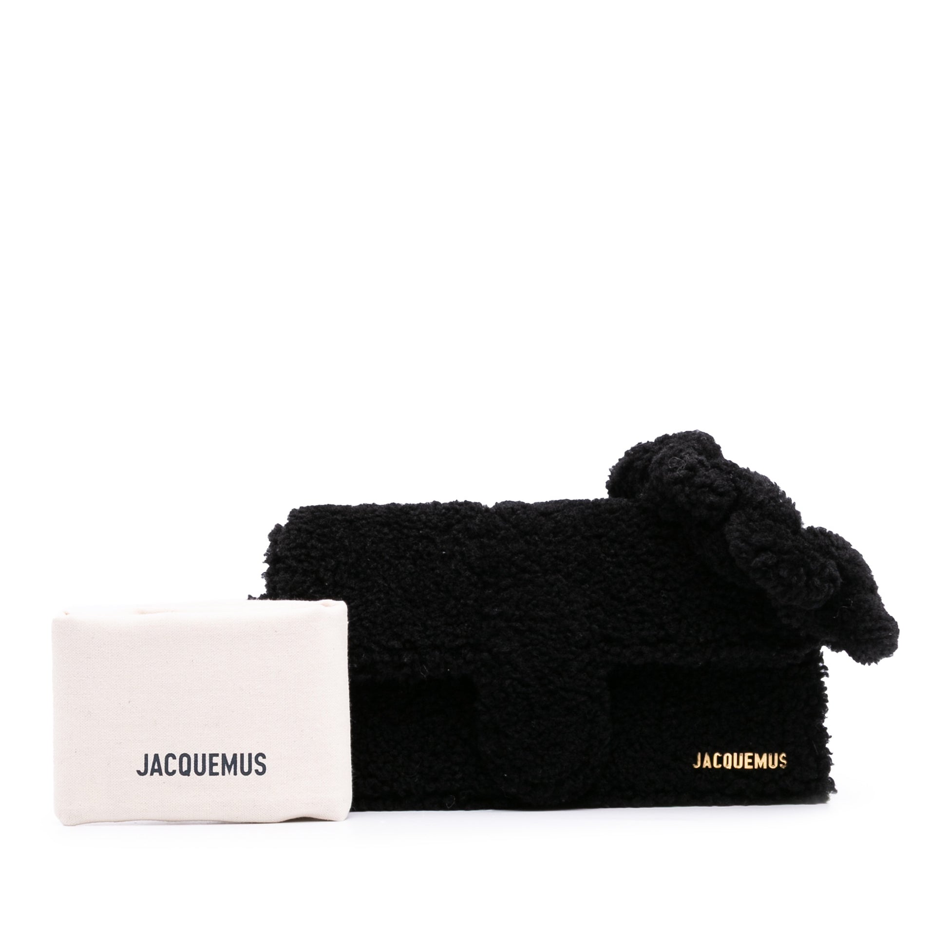 Jacquemus Shearling Le Bambidou Shoulder Ba