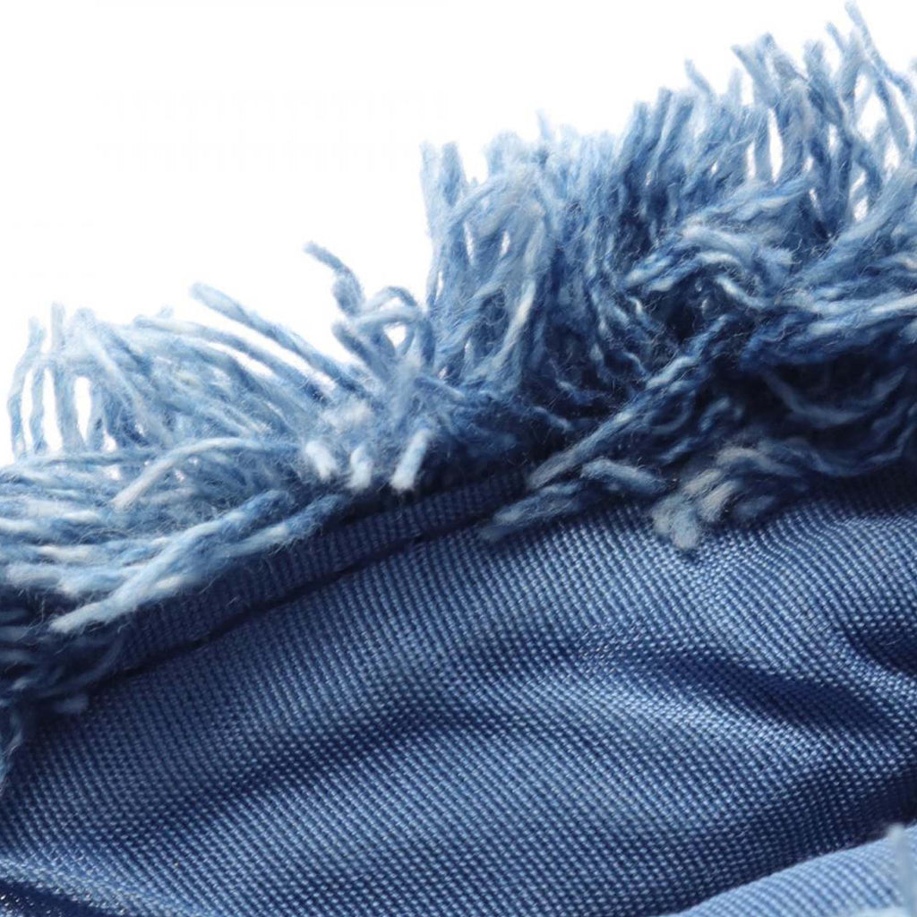 Chanel Mini Quilted Denim Mood Bucket with Chain