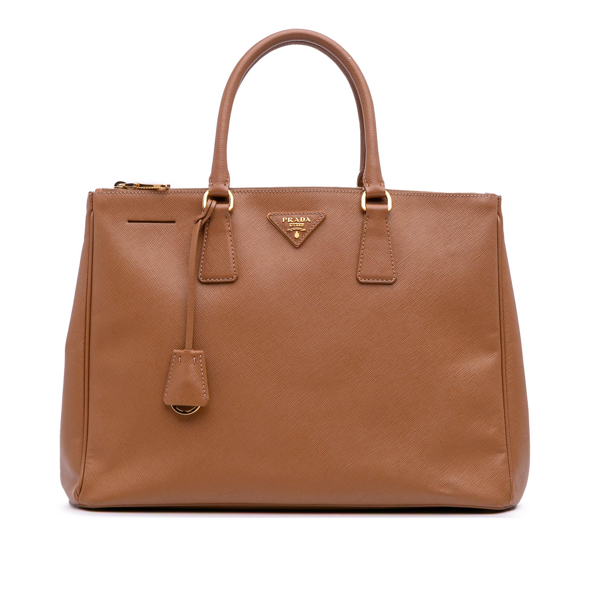 Prada Large Saffiano Lux Galleria Double Zip Satchel