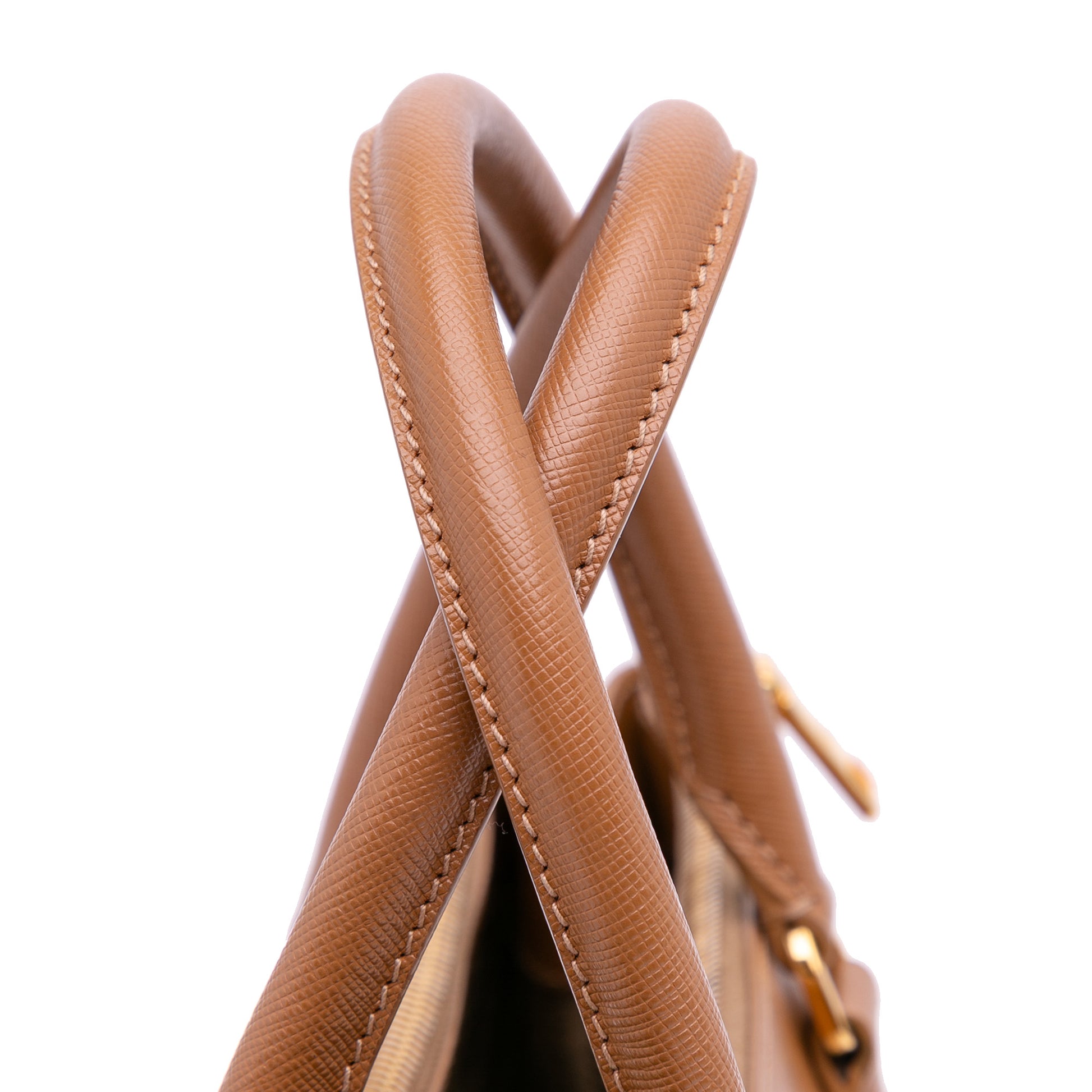 Prada Large Saffiano Lux Galleria Double Zip Satchel