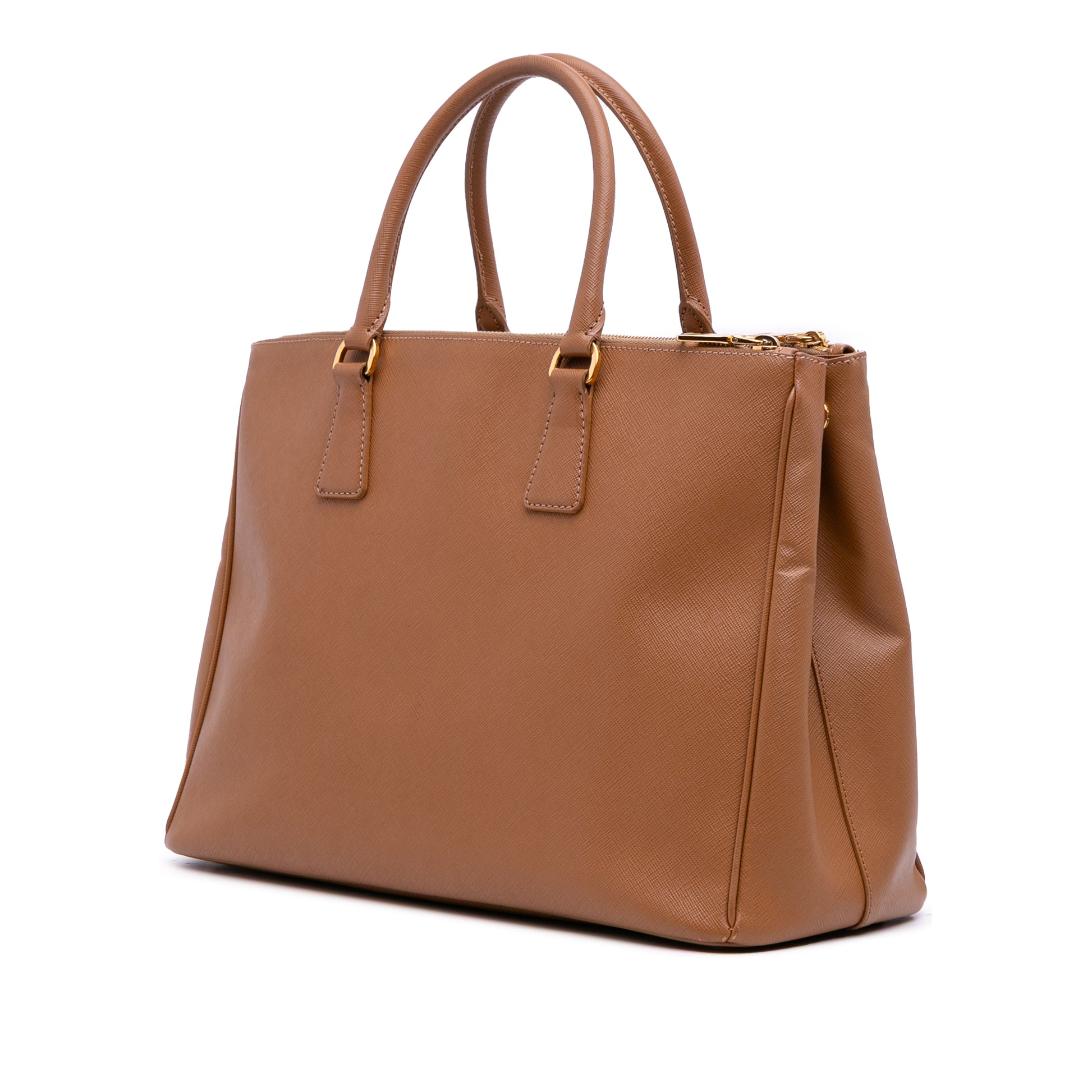Prada Large Saffiano Lux Galleria Double Zip Satchel