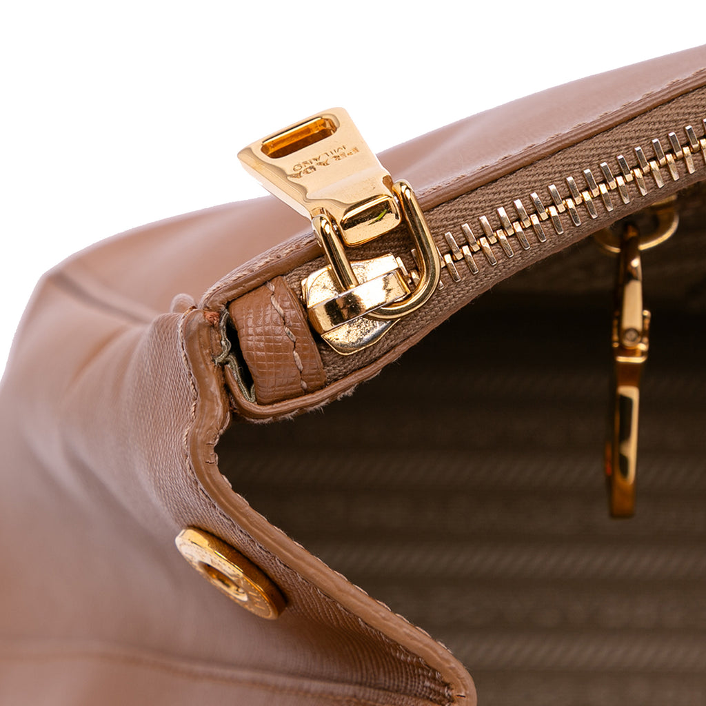 Prada Large Saffiano Lux Galleria Double Zip Satchel