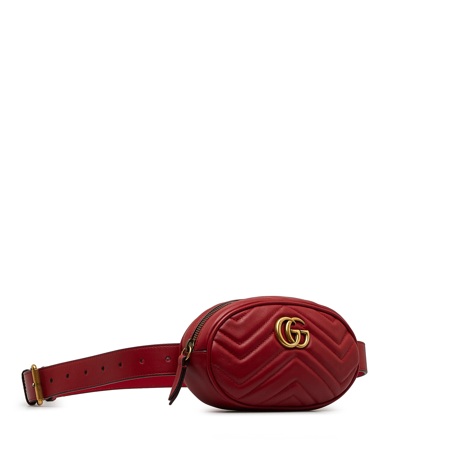 Gucci GG Marmont Matelasse Leather Belt Bag
