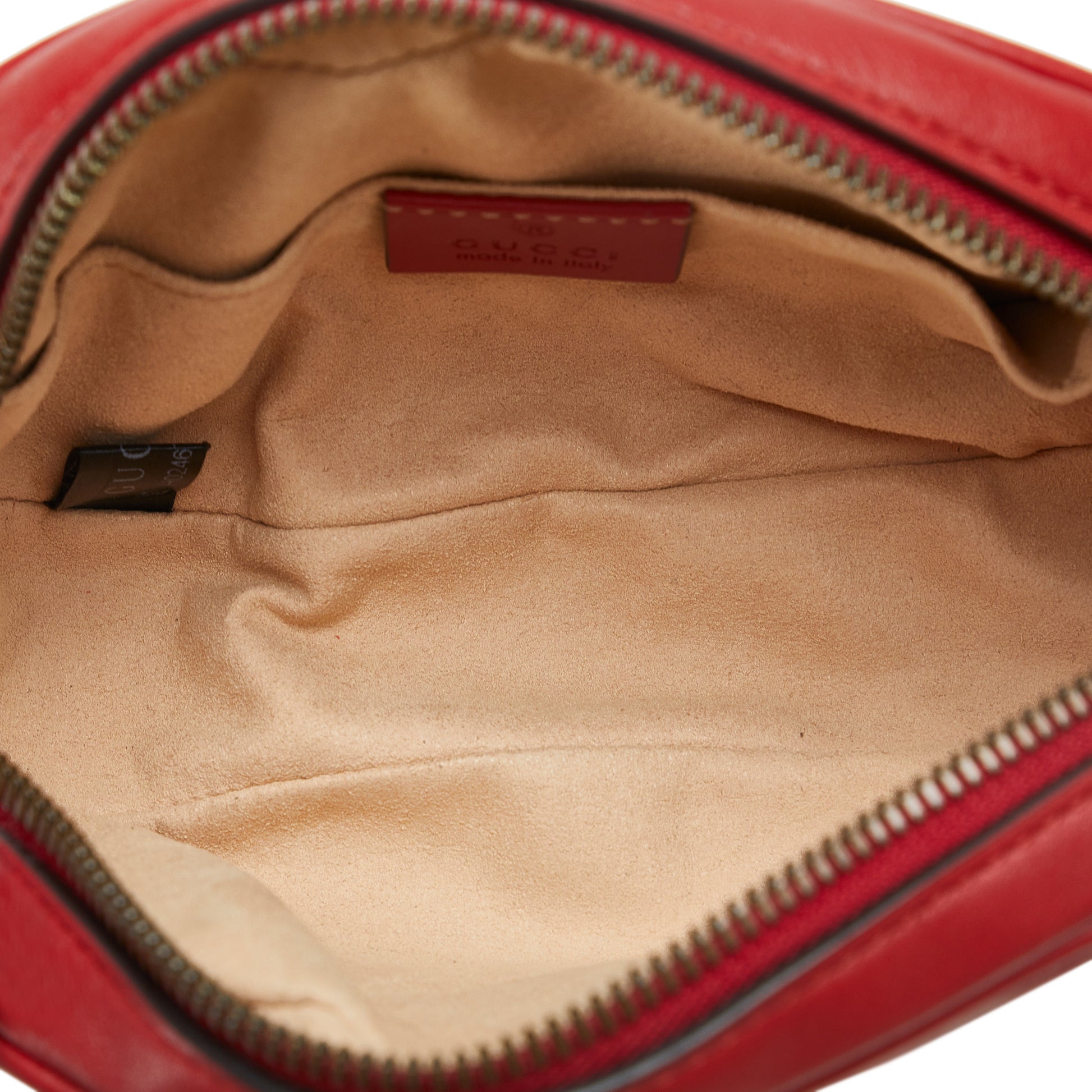 Gucci GG Marmont Matelasse Leather Belt Bag