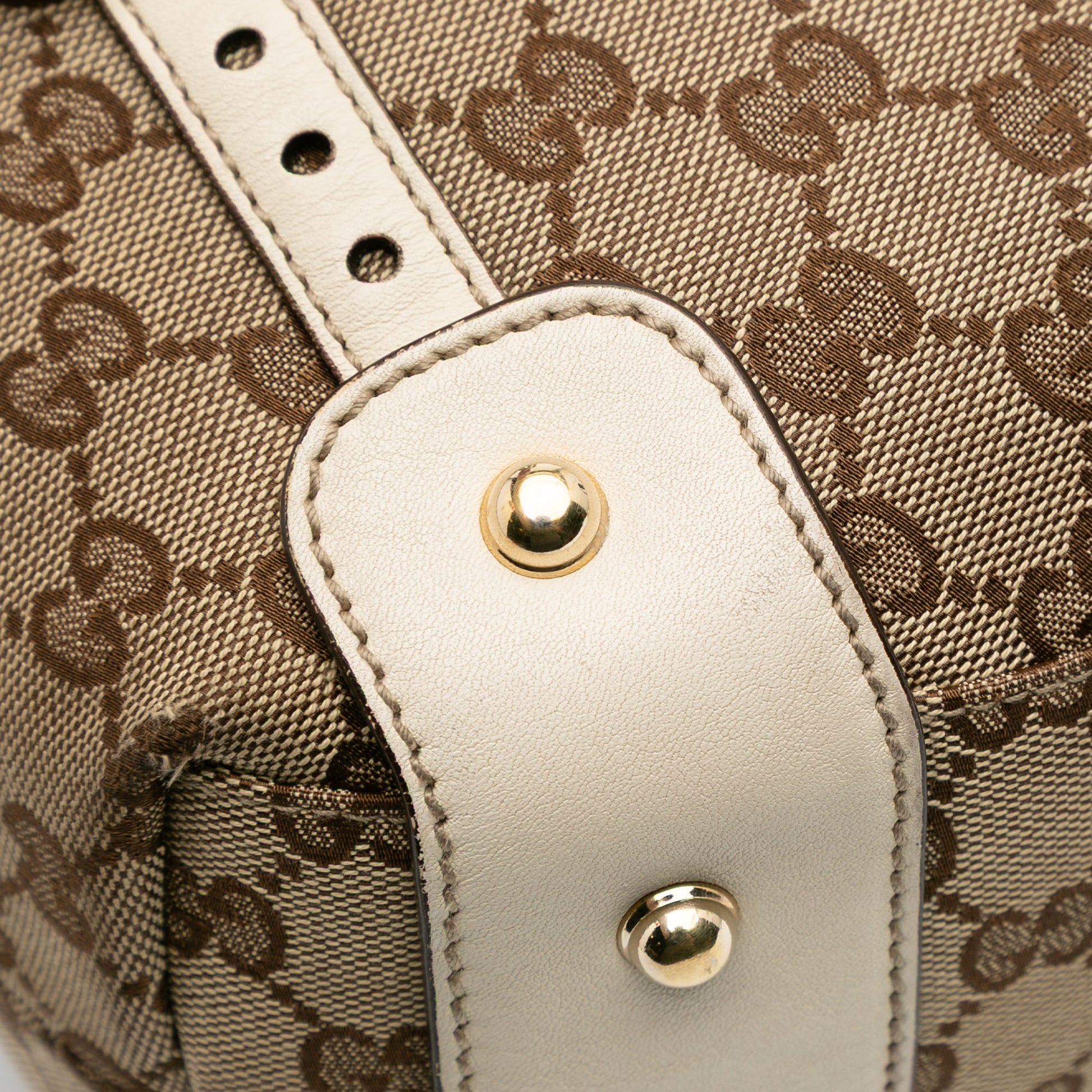Gucci Small GG Canvas Horsebit Pelham Shoulder Bag