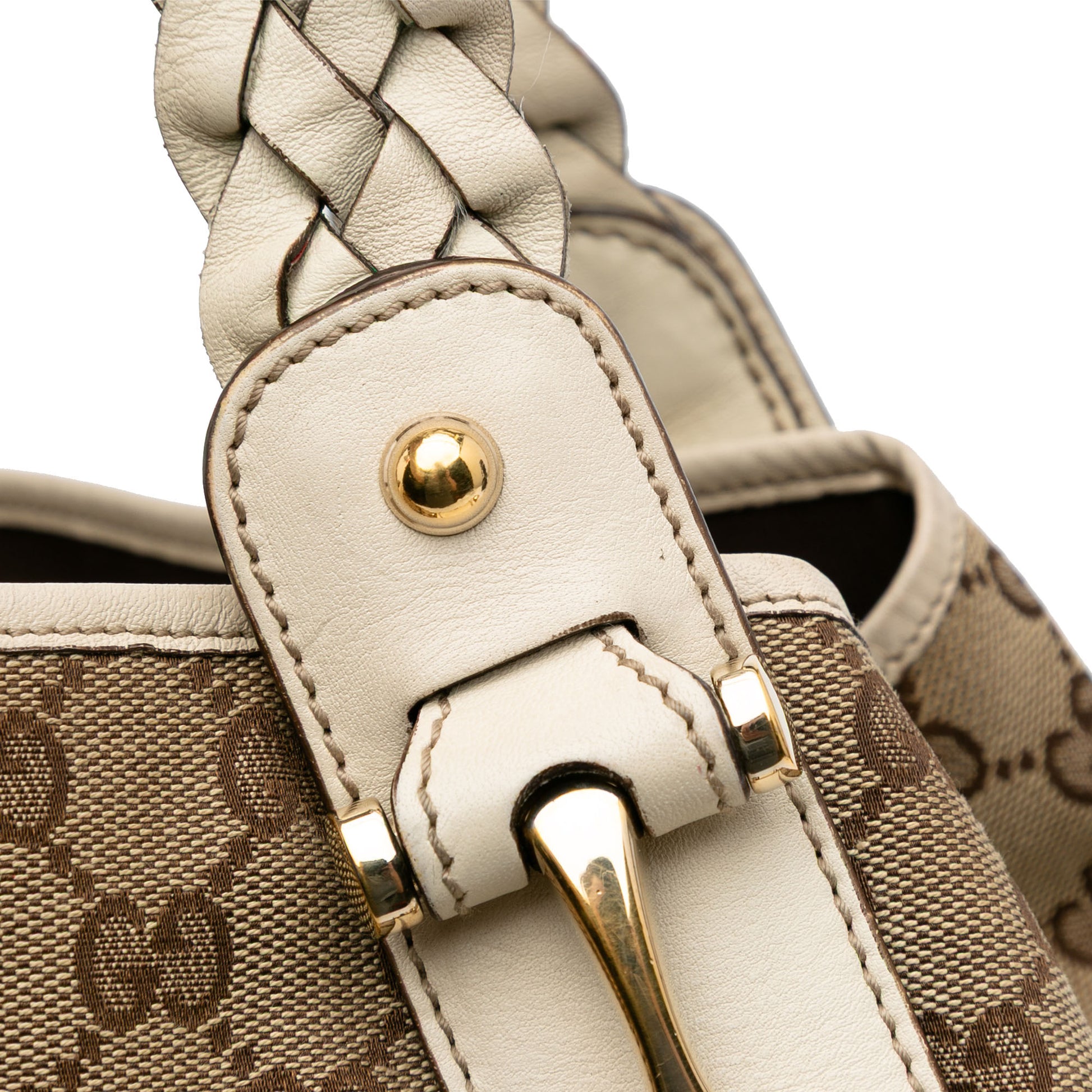 Gucci Small GG Canvas Horsebit Pelham Shoulder Bag