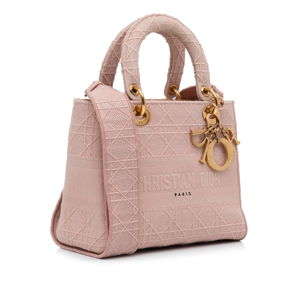 Dior Medium Canvas Cannage Lady D Lite
