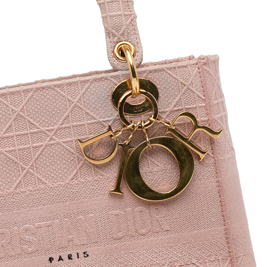 Dior Medium Canvas Cannage Lady D Lite