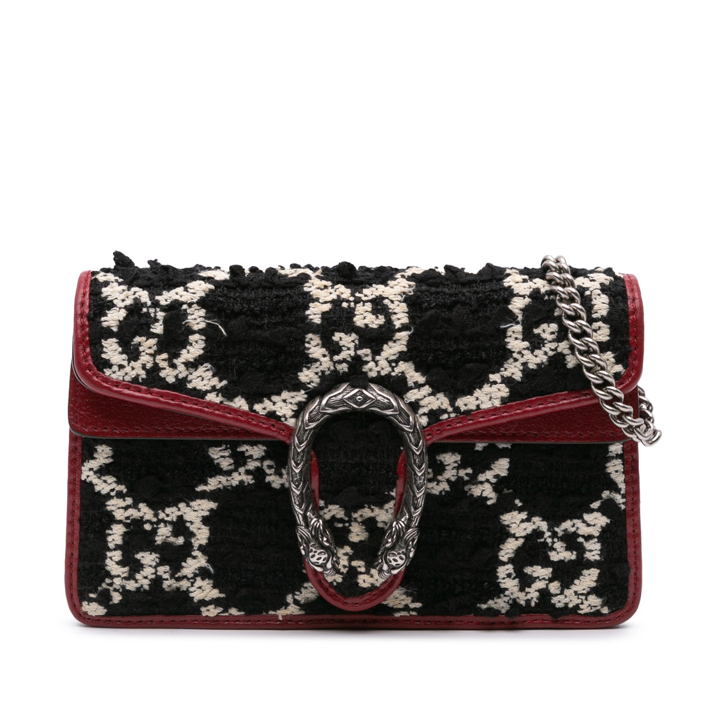 Gucci Super Mini GG Tweed Dionysus Crossbody